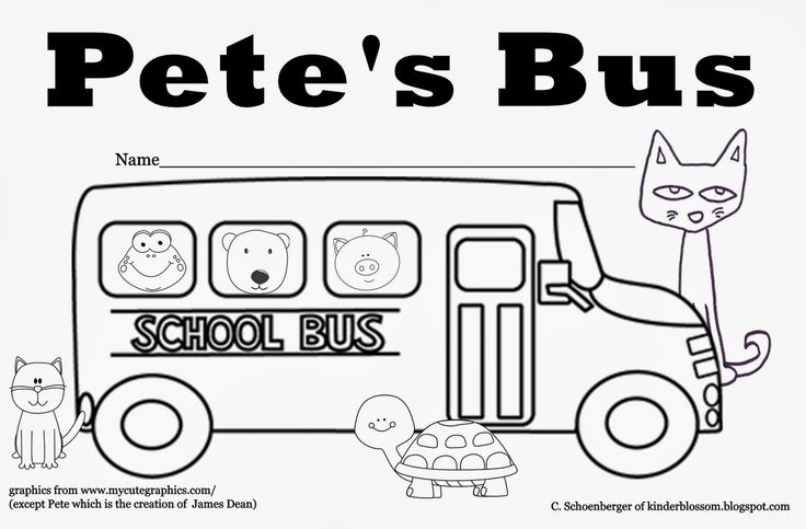 Pete the Cat Coloring Pages - Pete the Cat goes walking down the street wearing his brand-new white shoes. Along the way, his shoes change from white to Positional Words Kindergarten, Positional Words Activities, Positional Words, Bus Safety, Pete The Cats, Cat Coloring, Coloring Pages Inspirational, Wheels On The Bus, Pete The Cat