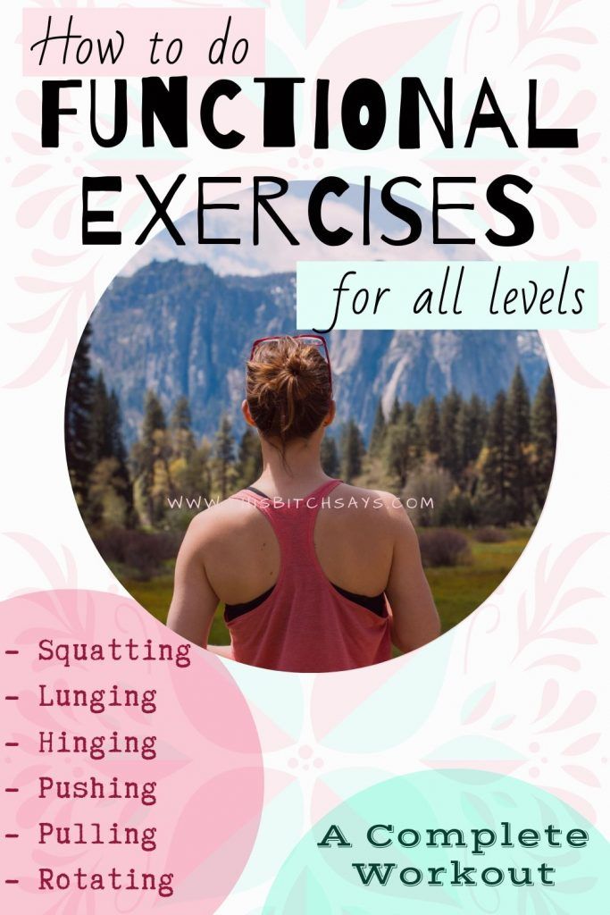 the cover of how to do functional exercises for all levels, with an image of a woman