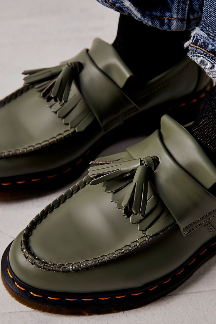 Dr. Martens Adrian Loafers | Free People Dr Martens Adrian Loafers, Adrian Loafers, Martens Loafers, Dr Martens Loafers, Dr Martens Adrian, Green Fits, Flat Mules, Business Shoes, Women Oxford Shoes