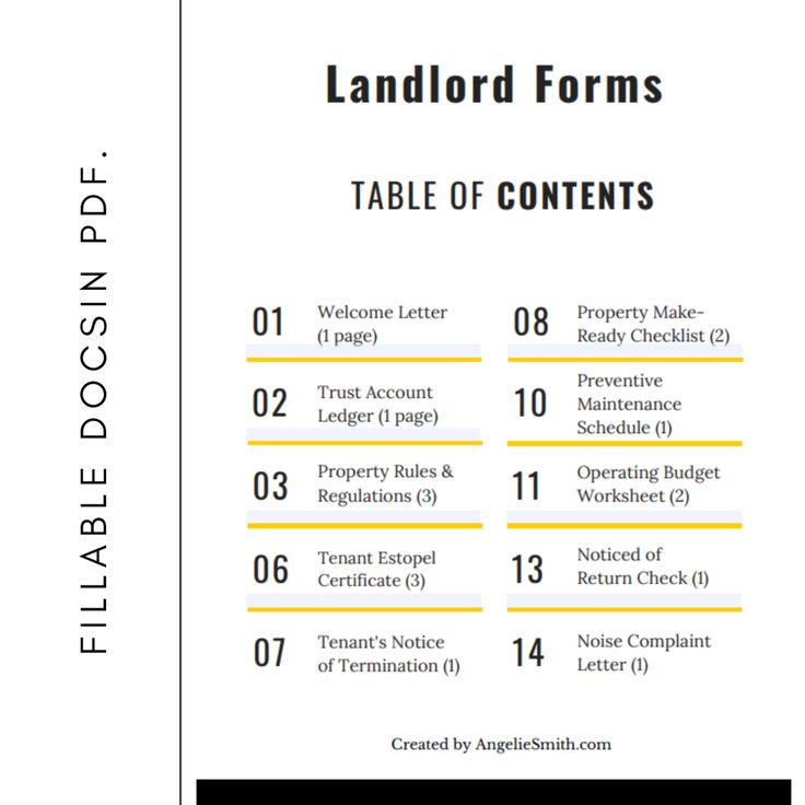 the table of contents is shown with numbers and words on it, including one for each page