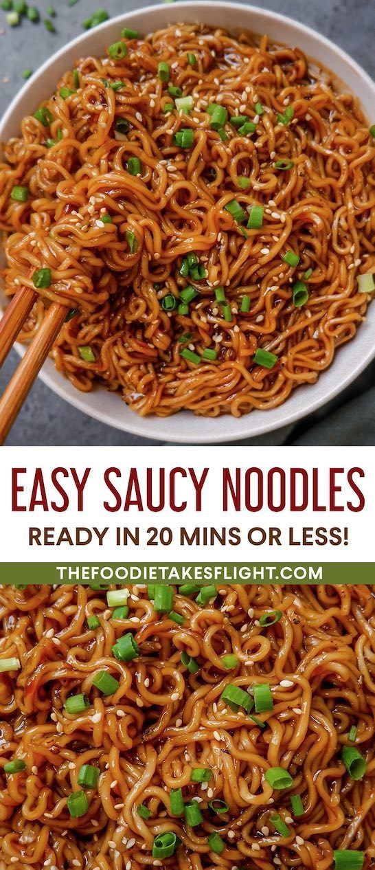 easy and tasty noodle recipe that is ready in 20 mins or less