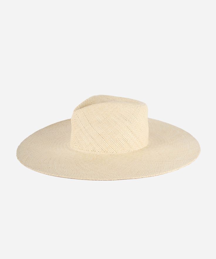 Gigi Pip straw hats for women - Meg - 100% panama straw wide brim straw sun hat with a gold GP pin on the back [natural] Handwoven Fedora With Flat Brim In Toquilla Straw, Woven Boater Hat With Curved Brim For Vacation, Handwoven Flat Brim Fedora In Toquilla Straw, Vacation Woven Boater Hat With Curved Brim, Handwoven Toquilla Straw Fedora With Flat Brim, Elegant Hats With Short Brim Unlined, Elegant Unlined Hats With Short Brim, Elegant Hats With Short Brim, Elegant Short Brim Unlined Hat