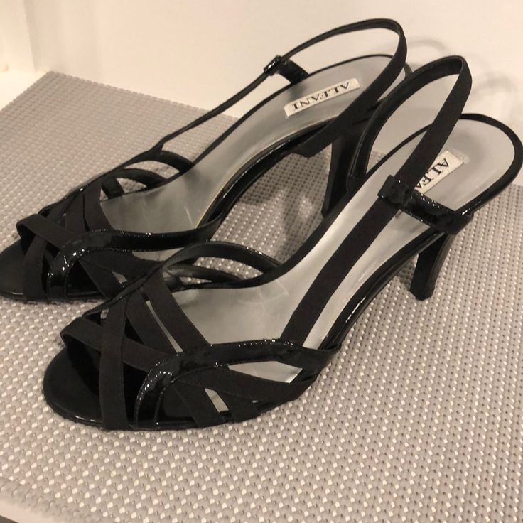 Black Open Toe Heels..Never Worn Black Heels Medium Width For Evening, Black Almond Toe Sandals For Party, Black Almond Toe Sandals For Formal Occasions, Black Almond Toe Evening Sandals, Black Open Toe Heels, Black Shoes Heels, Black Heels, Open Toe, Shoes Women Heels