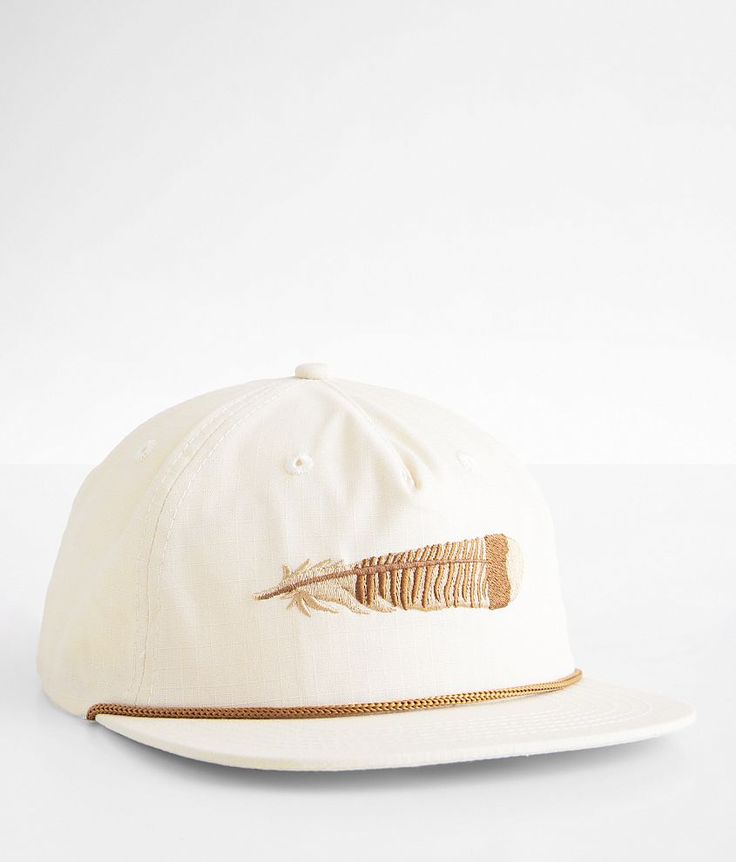 Fieldstone Turkey Feather Hat - Men's Hats in Cream | Buckle Men’s Hats, Snapback Outfit, Mens Christmas Gifts, Men Christmas Gifts, Hat Inspiration, Flat Bill Hat, Turkey Hat, Hat Cream, Cutest Outfits