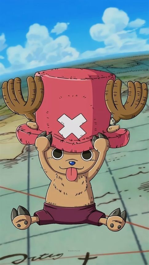 a cartoon character with horns on his head