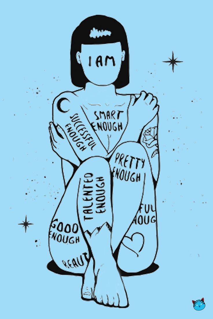 a drawing of a woman sitting on the ground with words written all over her body