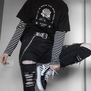 Shop - Women's > Tops - Page 2 · Storenvy Egirl Fashion, Mode Emo, E Girl Outfits, Mode Grunge, Egirl Outfits, Skater Girl Outfits, Aesthetic Grunge Outfit, Foto Poses, Mode Kpop