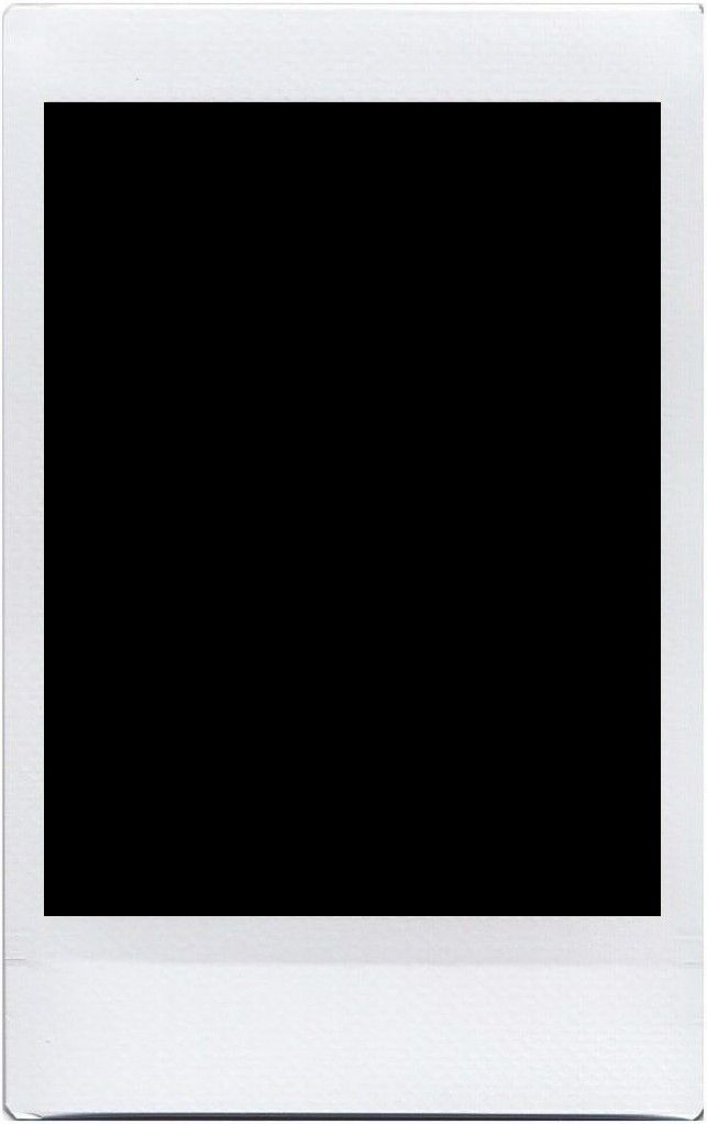 an image of a white frame with black screen in the center and bottom corner, on a white background