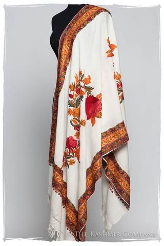 Trois Frontières Amberglow Ivorie Pauline Shawl International Fashion, Fashion Details, Textile Art, Fabric Care, Shawl, Kimono Top, Embroidery, My Style, Women's Top