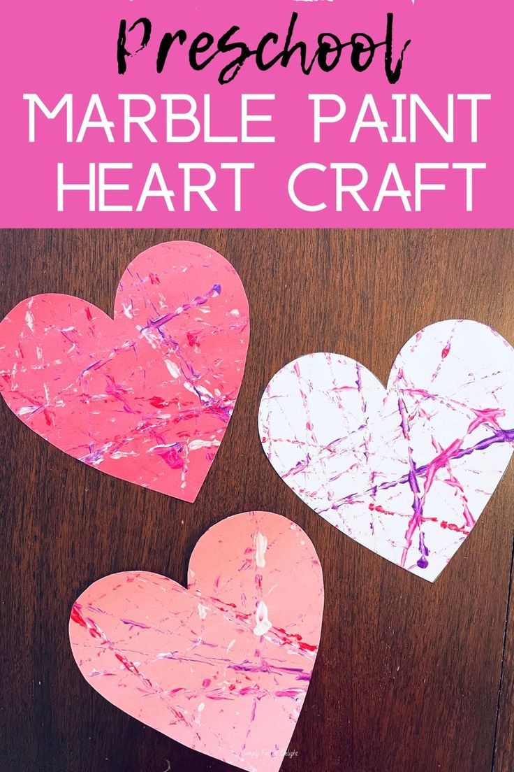 marble paint heart craft with free printable heart Heart Crafts For Kids, Valentines Art For Kids, Diy Paper Lanterns, Valentines Day Crafts For Preschoolers, Preschool Valentines Activities, Preschool Valentine, Simple Marble, Preschool Valentine Crafts, Toddler Valentine Crafts