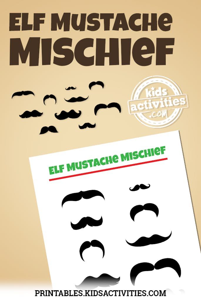 an image of a poster with mustaches and the words, eff mustachie mischef