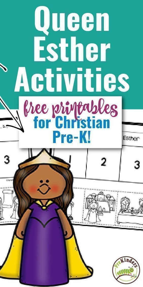 queen esther activities for children to practice their writing and spelling with the free printables