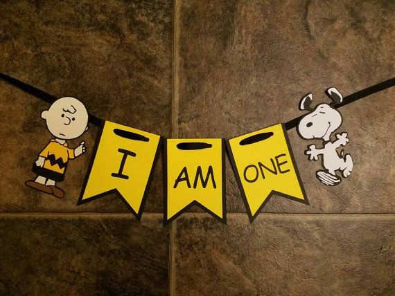 i am one banner with peanuts and charlie brown