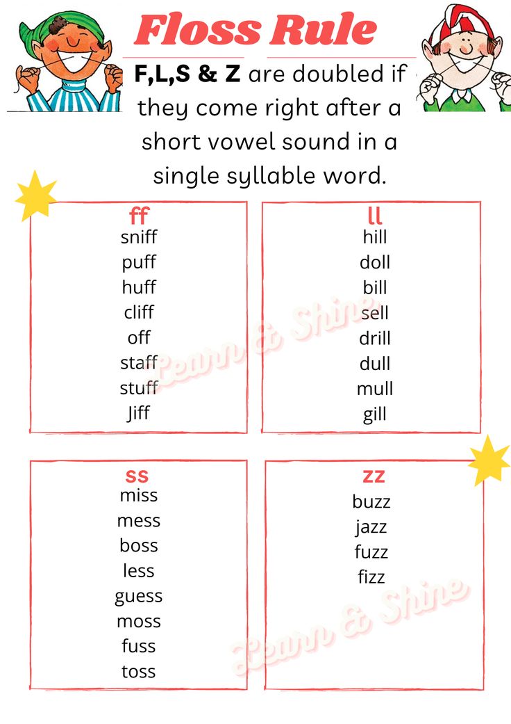 an english worksheet with the words floss and z are