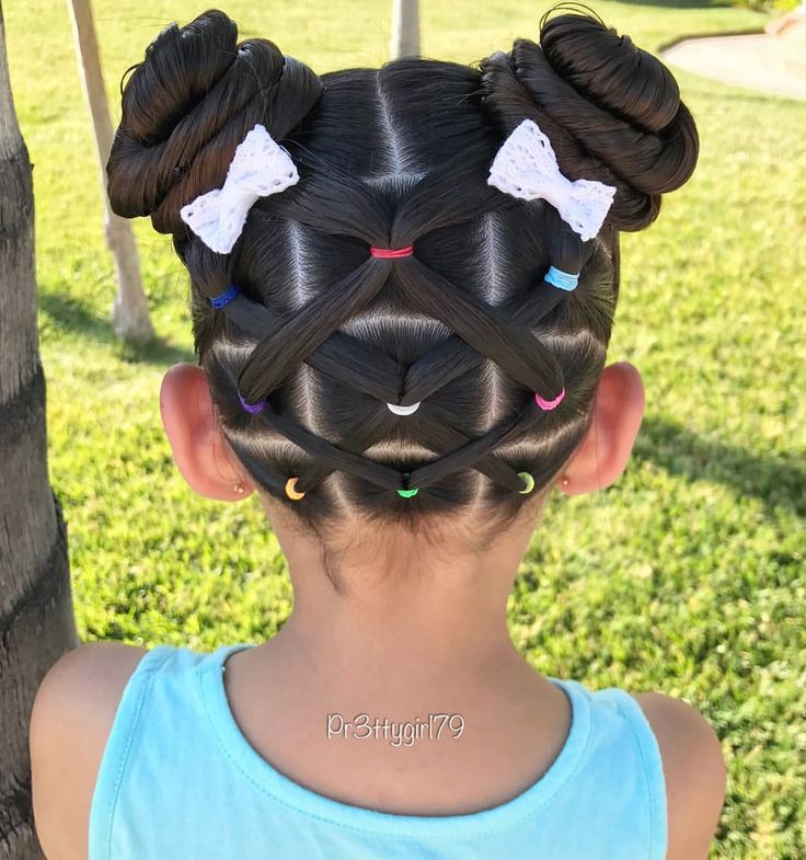 Lala Hair, Pigtail Buns, Girls Hairdos, Toddler Braids, Girly Hairstyles, Girl Hair Dos, Lil Girl Hairstyles, Kid Braid Styles, Toddler Hairstyles Girl