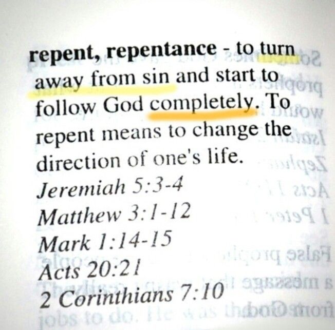 an open bible with the words repent, reppenance and start to follow god completely