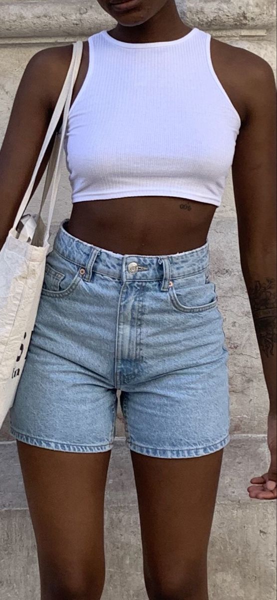 Cute Outfits With Shorts, Jean Short Outfits, Denim Shorts Outfit, Shorts Outfits Women, Summer Shorts Outfits, Outfit Inspo Summer, Trendy Summer Outfits, Causual Outfits, Cute Summer Outfits