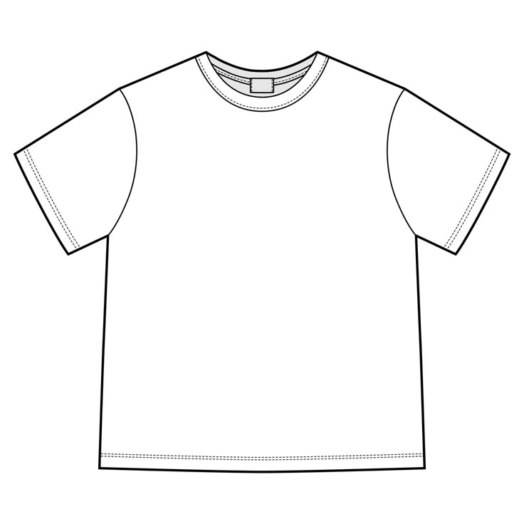 White tee shirt Tshirt Illustration Draw, Tshirt Sketch, T Shirt Design Drawing, T Shirt Outline, Template Jersey, Flat Fashion Sketch, T Shirt Drawing, T Shirt Vector, T Shirt Sketch