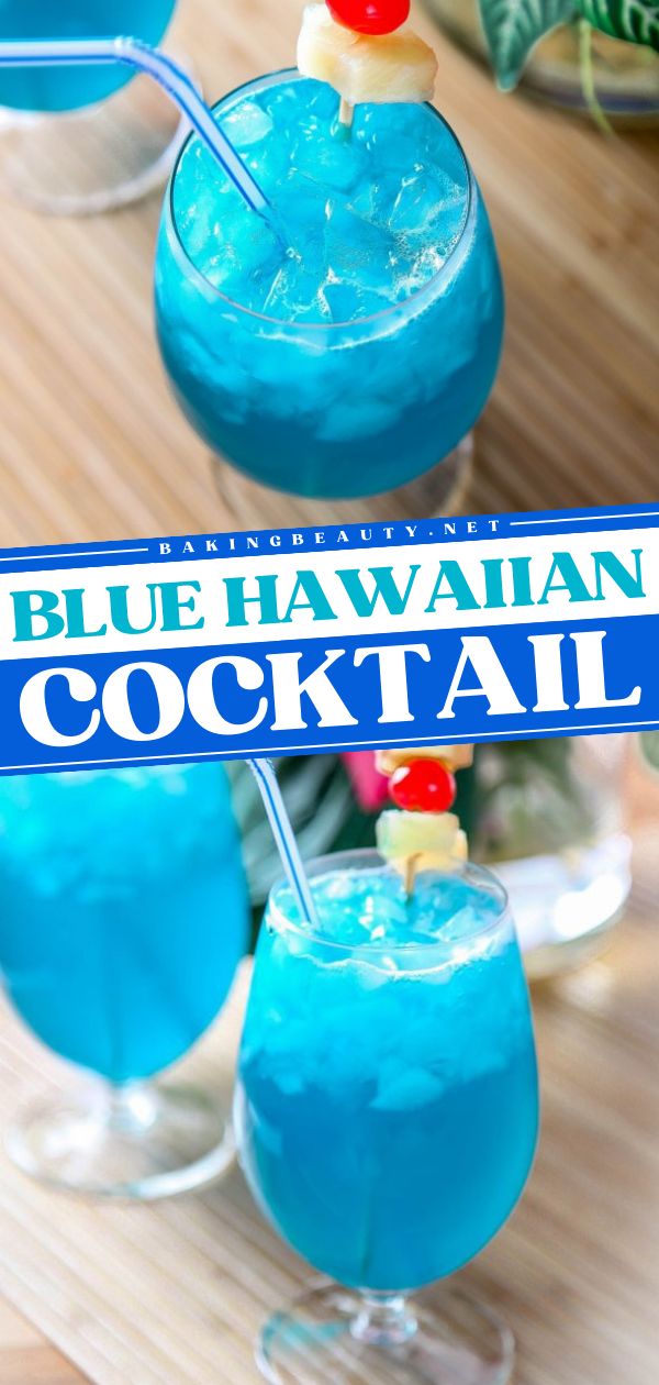 Want an easy 4th of July drink? A pitcher or punch of this simple blue Hawaiian recipe is what you need! With pineapple and coconut flavors, this blue curacao drink has a refreshing tropical vibe. This summer cocktail idea also has a non-alcoholic version! Blue Hawaiian Cocktail Recipes, Blue Mixed Drinks Alcohol Hawaiian Punch, Tropical Drinks Recipes Alcohol Easy, Blue Hawaiian Punch Recipe Alcohol, Blue Hawian Alcohol Drinks, Blue Curacao Drinks Coconut Rum, Blue Curacao Drinks Easy Recipes, Paradise Punch Cocktail, Blue Acholol Punch