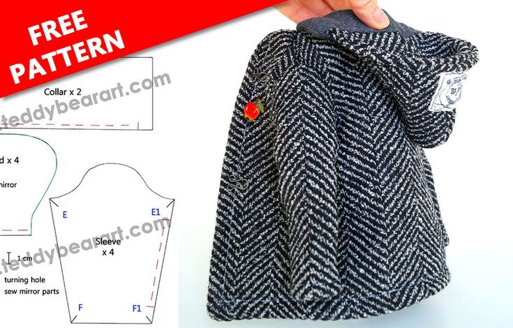 the sewing pattern for this coat is easy to sew