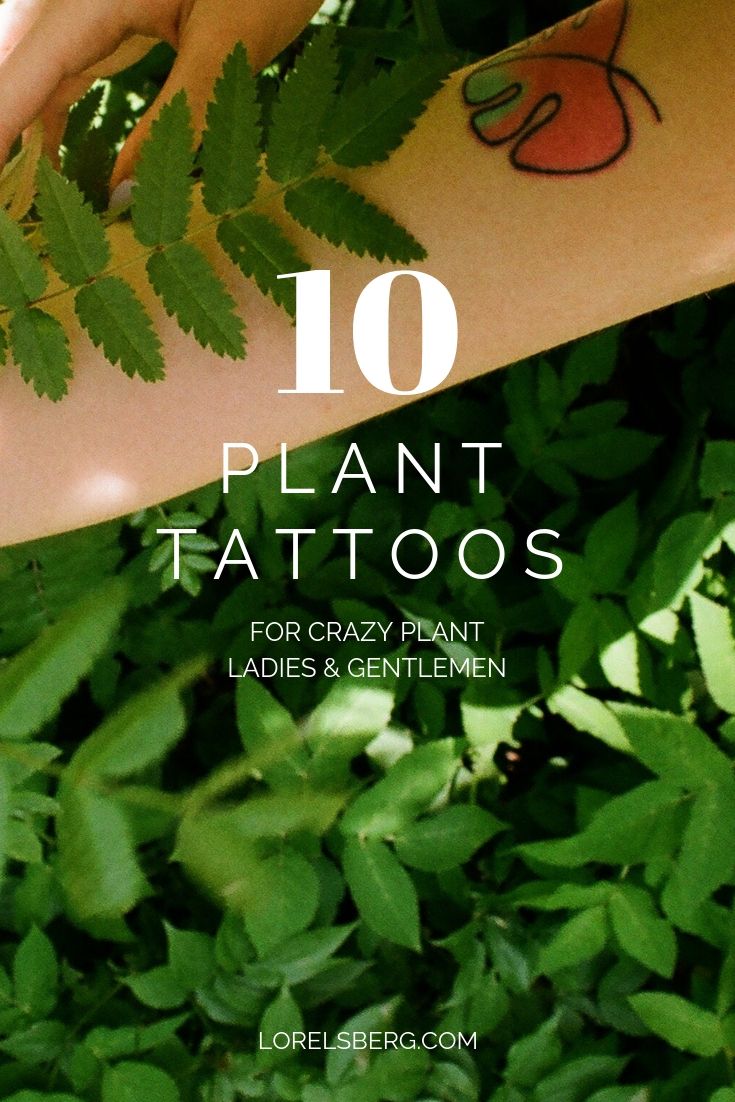 the top 10 plant tattoos for crazy plant ladies and gentlemen