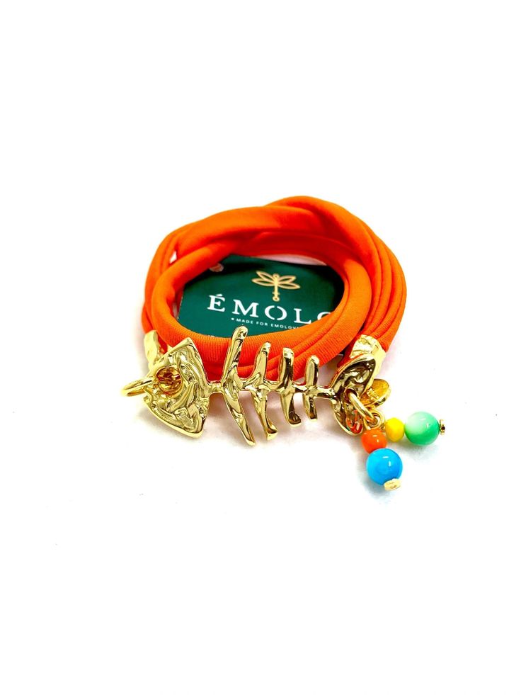 Casual Gold Stretch Bracelet For Beach, Casual Gold Stretch Bracelet For Summer, Adjustable Gold Stretch Bracelet For Summer, Trendy Flexible Bracelet For Beach, Adjustable Orange Stretch Bracelet For Summer, Orange Adjustable Stretch Bracelet For Summer, Flexible Casual Stretch Bracelet For Beach, Casual Orange Stretch Bracelet For Beach, Flexible Casual Beach Stretch Bracelet