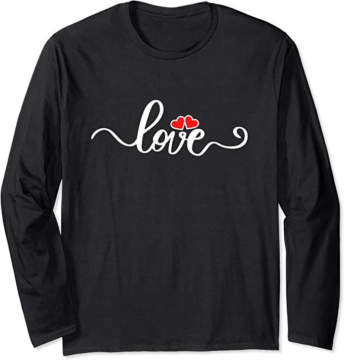 Amazon Merch, Valentine Print, Merch Store, Top Fashion Brands, Shop Top, Fashion Brands, Branded T Shirts, Long Sleeve T Shirt, Top Styles