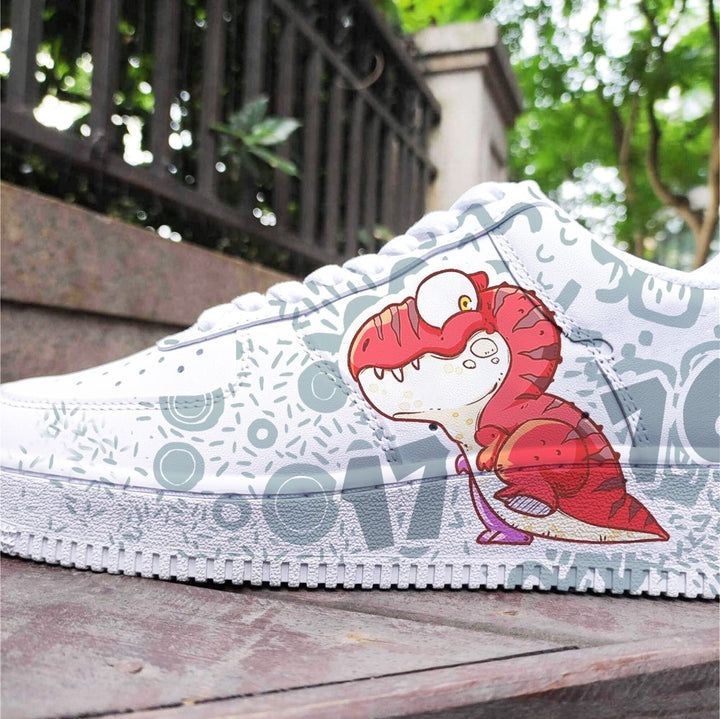 White Low-top Sneakers With Artwork, Artistic White Custom Sneakers With Artwork, Artistic Custom White Sneakers With Artwork, Artistic White Custom Slip-on Sneakers, Artistic White Slip-on Custom Sneakers, Dinosaur Doodle, Painted Shoes Diy, Custom Sneakers Diy, Shoes For School