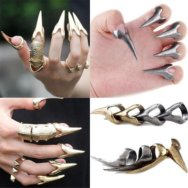 Gothic Punk Fashion, Mode Steampunk, Claw Nails, Ring Man, Claw Ring, Womens Rings Fashion, Nail Ring, Vintage Gothic, Gothic Punk