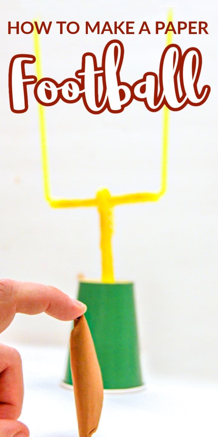 how to make a paper football game