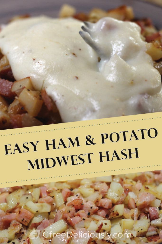 an easy ham and potato dish is served with mashed potatoes