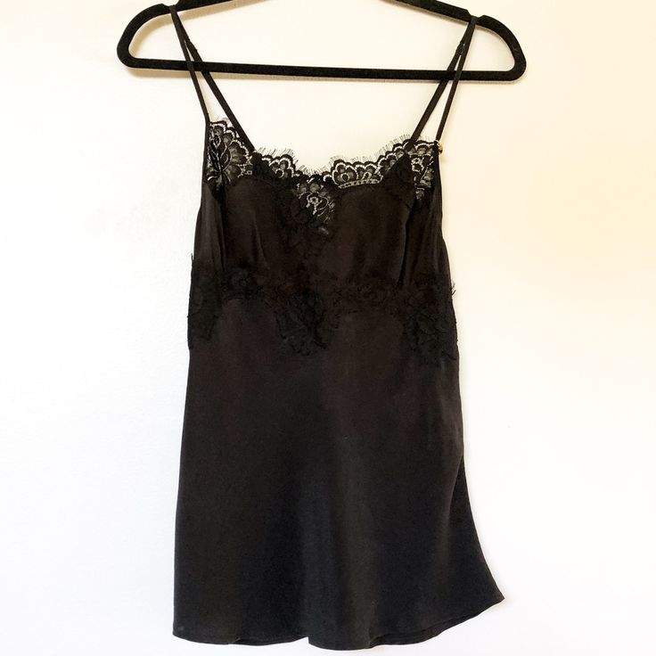 Brand New With Tags! By Italian Designer Elisabetta Franchi. Beautiful Black Lace Adjustable Straps Tank Top Or Cami Lingerie. Gold Hardware. Authentic Luxury. Originally $175 Plus Taxes. Size Italian 40 Which Is A Us Size 4 Xs/S. 100% Silk. Nero Top. Questions And Offers Welcome As Always Tags: Victoria’s Secret, Fendi, Louis Vuitton, Valentine, Love, Romance Nursing Camisole, Top Questions, Tassel Embroidery, Blue Cami, Cotton Camisole, Guess Shirt, Camisole Set, Black Spaghetti Strap, Lace Trim Cami