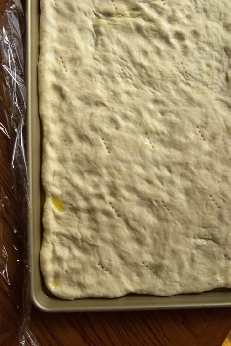 the dough is ready to be baked in the oven and put into the baking pan