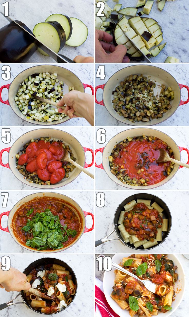 the steps to make an eggplant casserole recipe