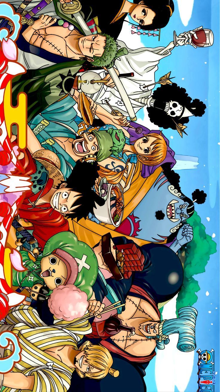 an anime poster with many different characters on it