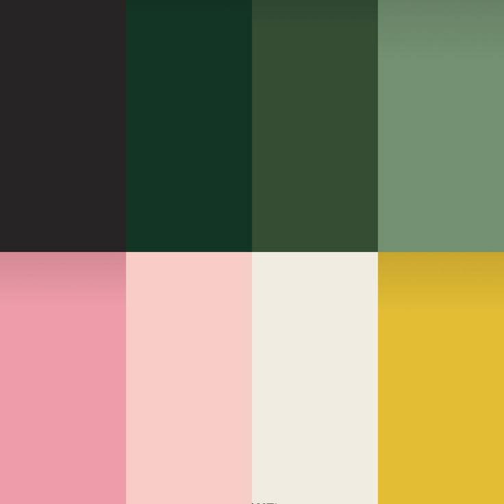 the color palette is all different shades