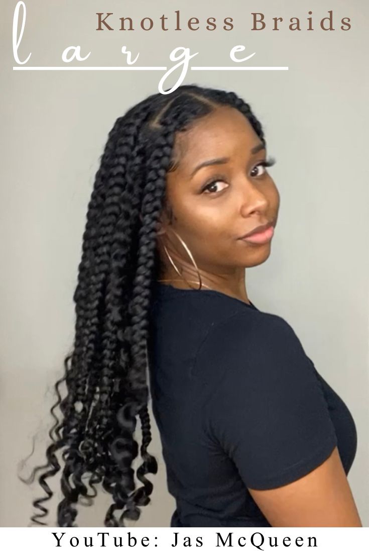 Knotless Box Braids Large Short, Large Box Braids Curly Ends, Curly Jumbo Braids, Large Curly Knotless Braids, Short Jumbo Goddess Braids, Medium Jumbo Knotless Box Braids With Curls, Short Jumbo Box Braids With Curly Ends, Large Braids Curly Ends, Big Box Braids Jumbo With Curly Ends