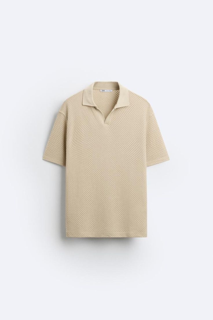 TEXTURED POLO - taupe brown | ZARA United States