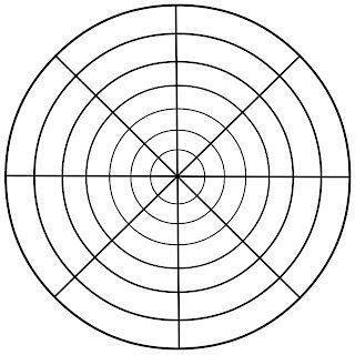 an image of a circle that is in the middle of it, with four intersecting sections