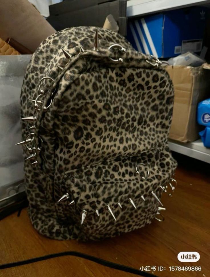 Spiked Backpack, Spike Backpack, Spike Bag, Under Your Spell, Dr Shoes, Hoodie Pants, Key Pouch, Pretty Bags, Mode Inspo