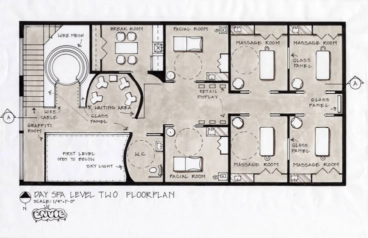 the floor plan for a two bedroom apartment with an attached bathroom and separate living room