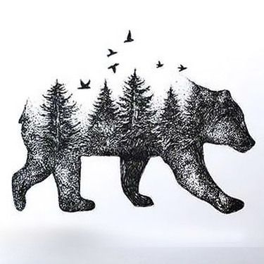 99+ Masculine Tattoo Designs for Men and Guys Wolves Tattoo, Marathon Tattoo, Bear Tattoos, Forest Tattoos, Tree Tattoo Designs, Tattoos Geometric, Bear Tattoo, Wolf Tattoo, Tattoo Trends