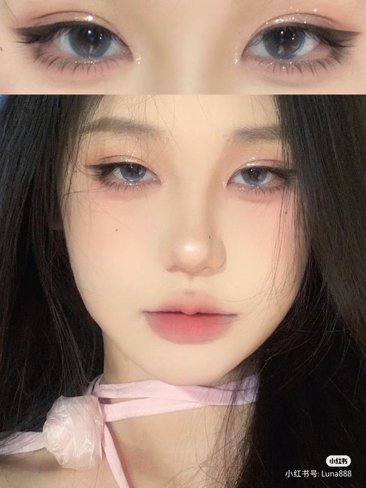 Japanes Make Up, Manhua Makeup, Makeup Layout, Chinese Makeup, Soft Makeup Looks, Doll Eye Makeup, Makeup Face Charts, Korean Eye Makeup, Face Art Makeup