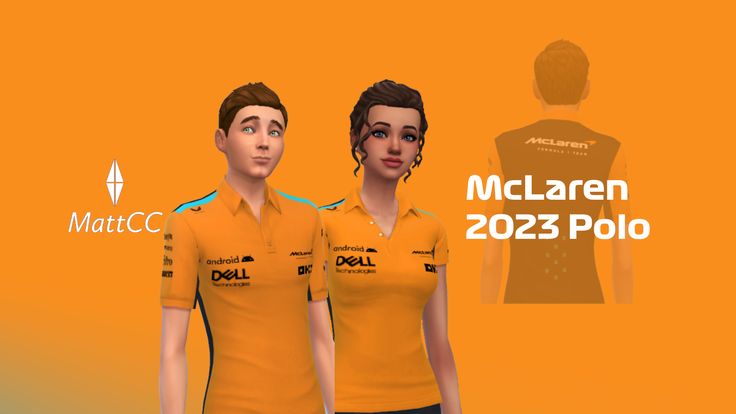 two women in yellow polo shirts standing next to each other with the caption maclaren 202 polo