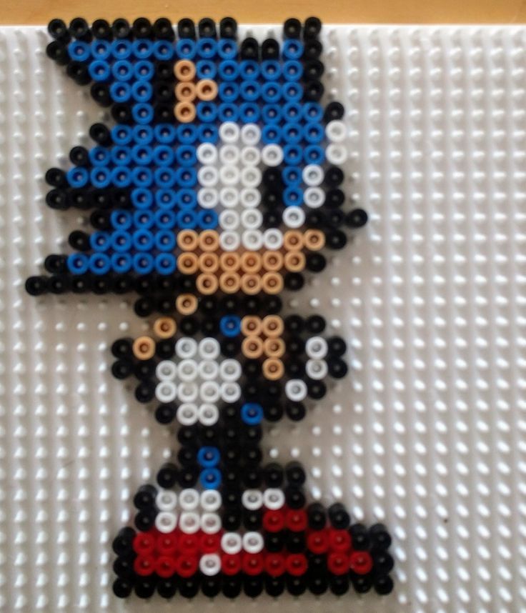 an image of sonic the hedgehog made out of legos