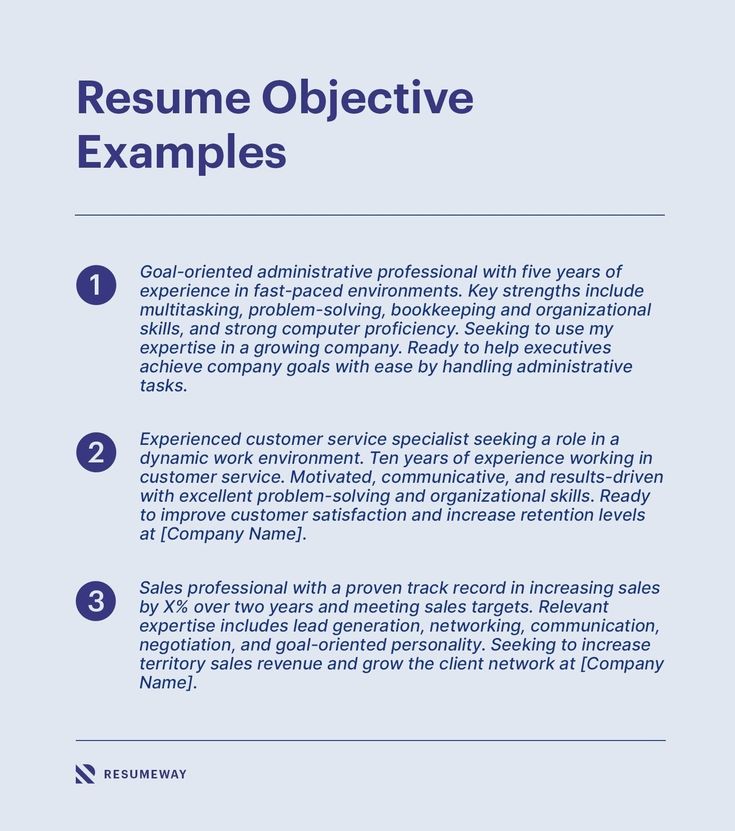 the resume objective is to be written in two different languages, and it includes an image of