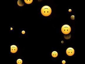 many smiley faces are floating in the air