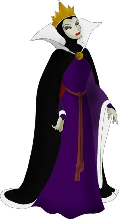 the evil queen from disney's sleeping beauty is wearing a purple gown and gold crown