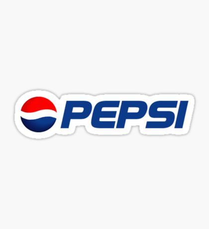 the pepsi logo on a white background