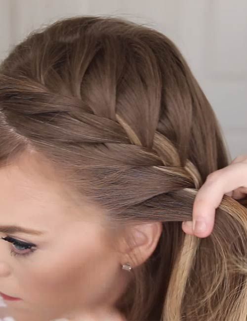 Side French Braid, French Braids Tutorial, Braids With Shaved Sides, French Braid Ponytail, Side French Braids, Braiding Your Own Hair, Long Box Braids, French Braid Hairstyles, Side Braid